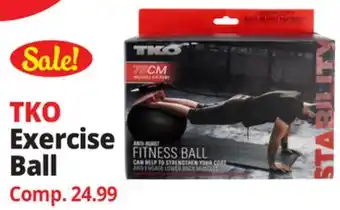 Ocean State Job Lot TKO Anti-Burst Heavy-Duty Fitness Ball 75 cm offer