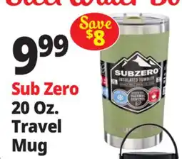 Ocean State Job Lot Sub Zero 20 Oz. Travel Mug offer