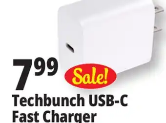 Ocean State Job Lot TechBunch Universal USB-C Wall Charger offer