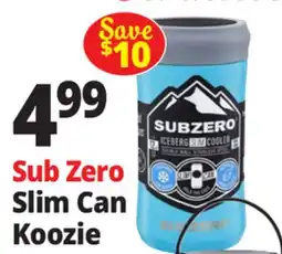 Ocean State Job Lot Sub Zero Slim Can Koozie offer