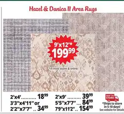 Ocean State Job Lot Hazel & Danica All Area Rugs offer