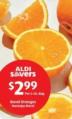 Aldi Navel Oranges offer