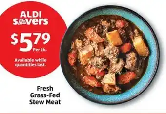 Aldi Fresh Grass-Fed Stew Meat offer