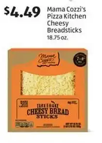 Aldi Mama Cozzi's Pizza Kitchen Cheesy Breadsticks offer