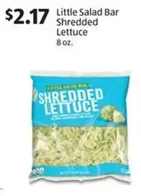 Aldi Little Salad Bar Shredded Lettuce offer