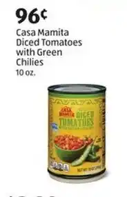 Aldi Casa Mamita Diced Tomatoes with Green Chilies offer