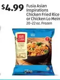 Aldi Fusia Asian Inspirations Chicken Fried Rice or Chicken Lo Mein offer