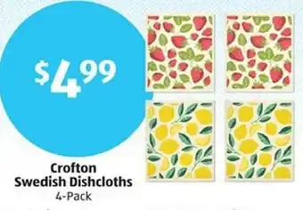 Aldi Crofton Swedish Dishcloths offer