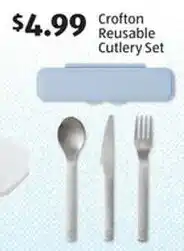 Aldi Crofton Reusable Cutlery Set offer