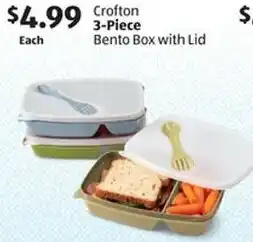 Aldi Crofton 3-Piece Bento Box with Lid offer