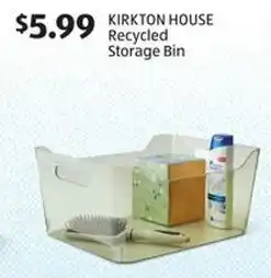 Aldi KIRKTON HOUSE Recycled Storage Bin offer