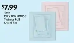 Aldi KIRKTON HOUSE Twin or Full Sheet Set offer