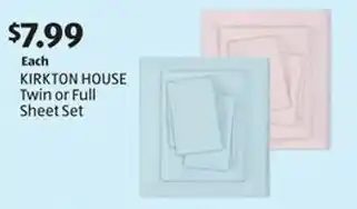 Aldi KIRKTON HOUSE Twin or Full Sheet Set offer