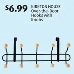 Aldi KIRKTON HOUSE Over-the-Door Hooks with Knobs offer