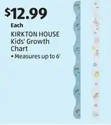 Aldi KIRKTON HOUSE Kids' Growth Chart offer