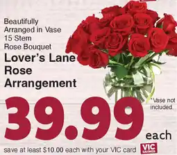 Harris Teeter Lover's Lane Rose Arrangement offer