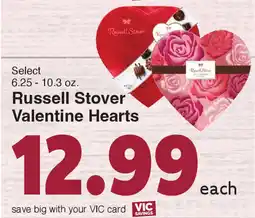 Harris Teeter Russell Stover Valentine Hearts offer