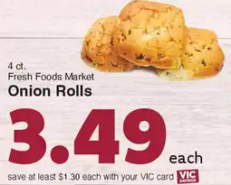 Harris Teeter Fresh Foods Market Onion Rolls offer