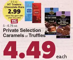 Harris Teeter Private Selection Caramels or Truffles offer