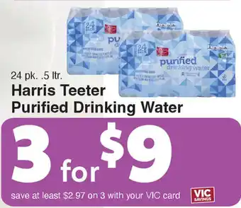 Harris Teeter Harris Teeter Purified Drinking Water offer