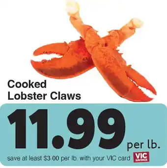 Harris Teeter Cooked Lobster Claws offer