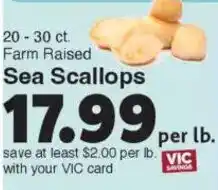 Harris Teeter Sea Scallops offer