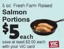 Harris Teeter Salmon Portions offer