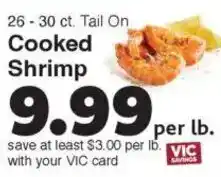 Harris Teeter Cooked Shrimp offer