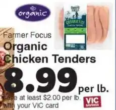 Harris Teeter Farmer Focus Organic Chicken Tenders offer