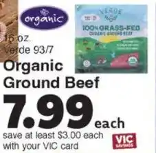 Harris Teeter Organic Ground Beef offer