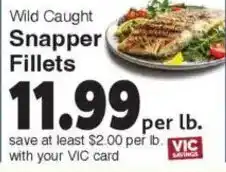 Harris Teeter Wild Caught Snapper Fillets offer