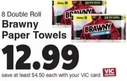 Harris Teeter Brawny Paper Towels offer