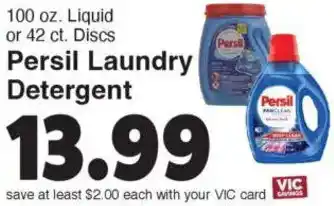 Harris Teeter Persil Laundry Detergent offer