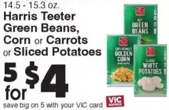 Harris Teeter Harris Teeter Green Beans, Corn or Carrots or Sliced Potatoes offer