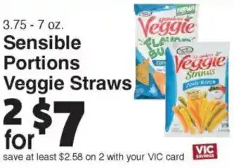 Harris Teeter Sensible Portions Veggie Straws offer