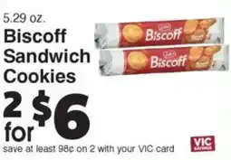 Harris Teeter Biscoff Sandwich Cookies offer