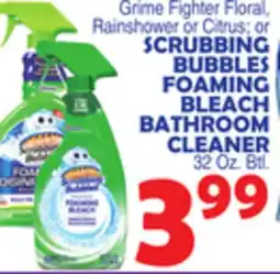 Bravo Supermarkets SCRUBBING BUBBLES FOAMING BLEACH BATHROOM CLEANER offer