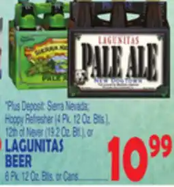 Bravo Supermarkets LAGUNITAS BEER, 6 Pk. 12 Oz. Btls offer