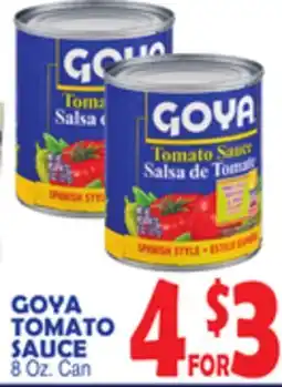 Bravo Supermarkets GOYA TOMATO SAUCE offer