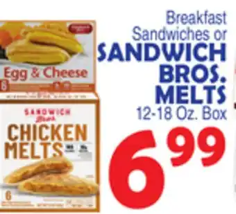 Bravo Supermarkets SANDWICH BROS. MELTS offer