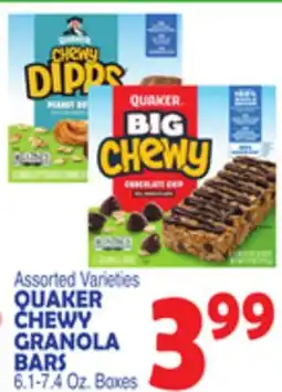 Bravo Supermarkets QUAKER CHEWY GRANOLA BARS offer