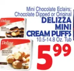 Bravo Supermarkets DELIZZA MINI CREAM PUFFS offer