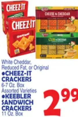 Bravo Supermarkets CHEEZ-IT CRACKERS 6-7 Oz. Box offer