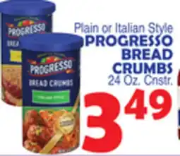 Bravo Supermarkets PROGRESSO BREAD CRUMBS offer