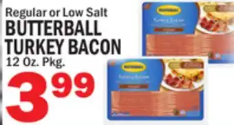 Bravo Supermarkets BUTTERBALL TURKEY BACON offer