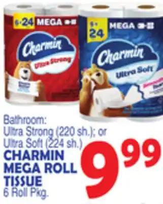 Bravo Supermarkets CHARMIN MEGA ROLL TISSUE offer