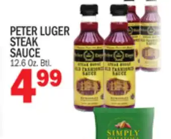 Bravo Supermarkets PETER LUGER STEAK SAUCE offer