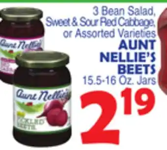 Bravo Supermarkets AUNT NELLIE'S BEETS offer