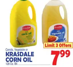 Bravo Supermarkets KRASDALE CORN OIL offer