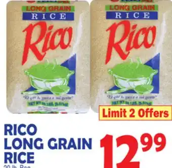 Bravo Supermarkets RICO LONG GRAIN RICE offer